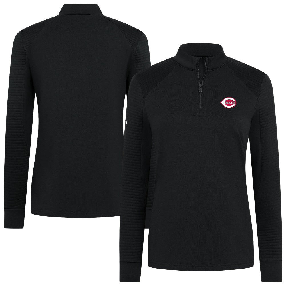 Cincinnati Reds Levelwear Women's Power Insignia 2.0 Quarter-Zip Pullover Top - MLB Pullover