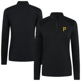 Pittsburgh Pirates Levelwear Women's Power Insignia 2.0 Quarter-Zip Pullover Top - MLB Pullover