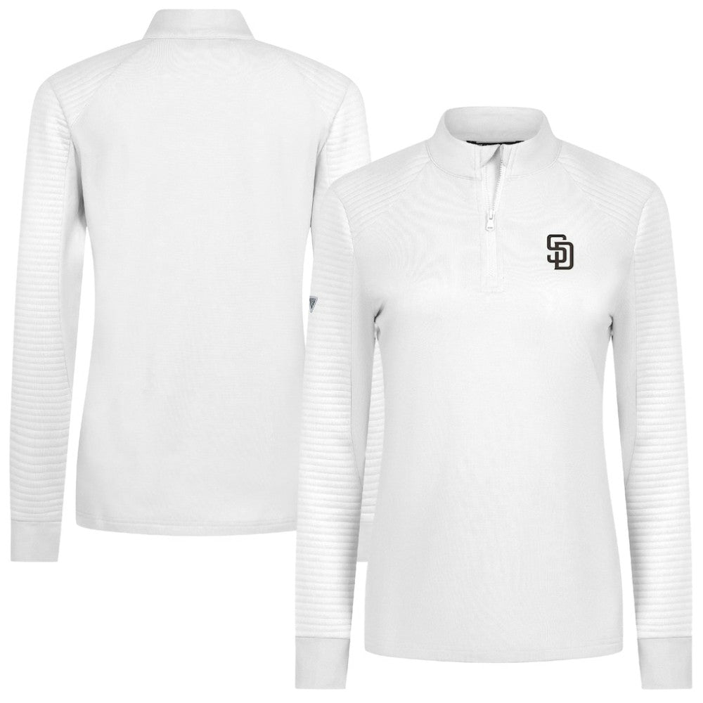 San Diego Padres Levelwear Women's Power Insignia 2.0 Quarter-Zip Pullover Top - MLB Pullover