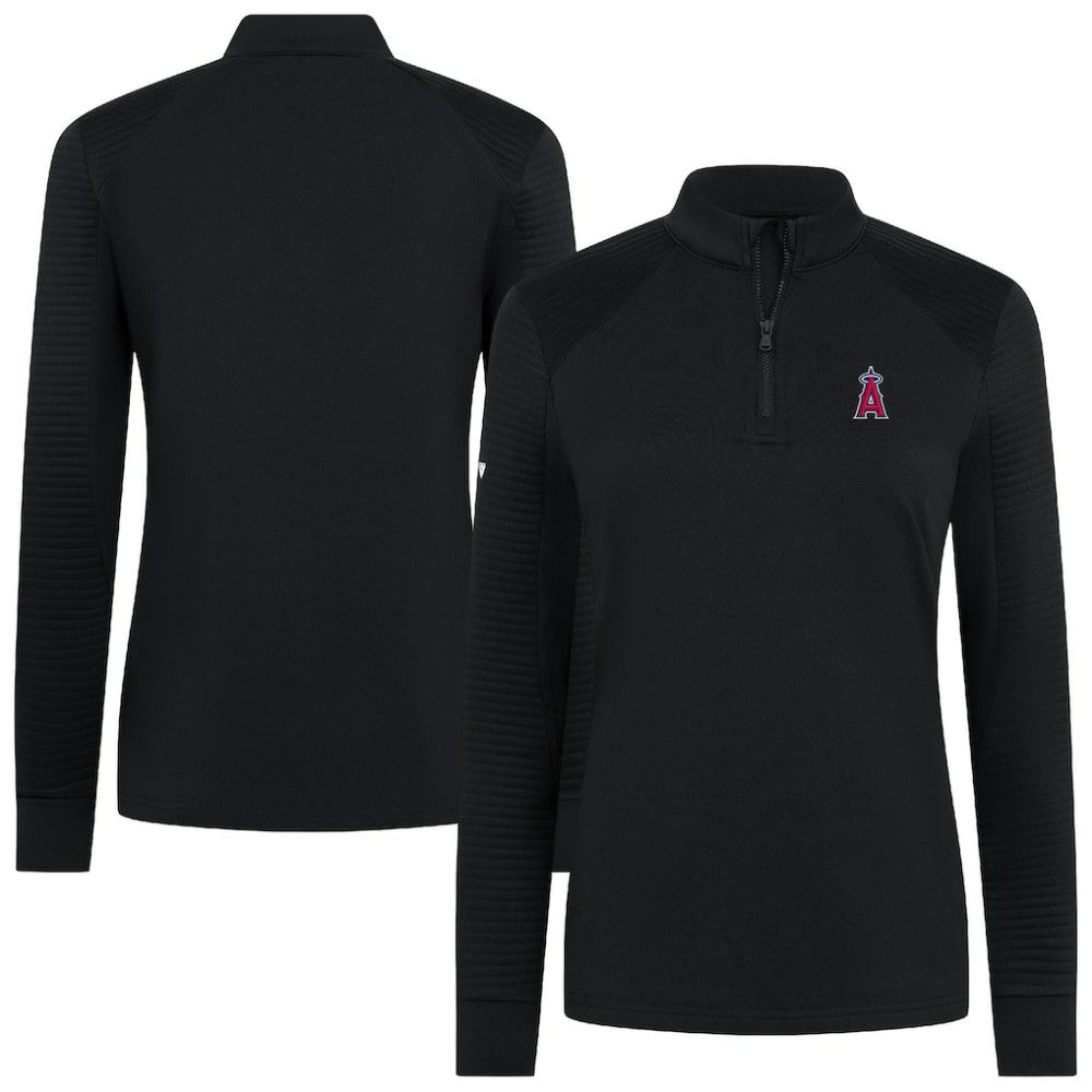 Los Angeles Angels Levelwear Women's Power Insignia 2.0 Quarter-Zip Pullover Top - MLB Pullover