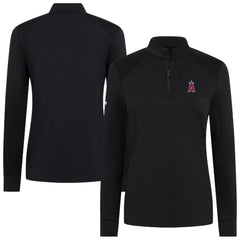 Los Angeles Angels Levelwear Women's Power Insignia 2.0 Quarter-Zip Pullover Top - MLB Pullover