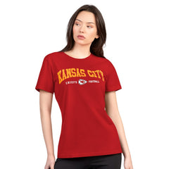 Kansas City Chiefs G-III 4Her by Carl Banks Women's Super-Slim Lightweight Winning Crew T-Shirt | NFL New