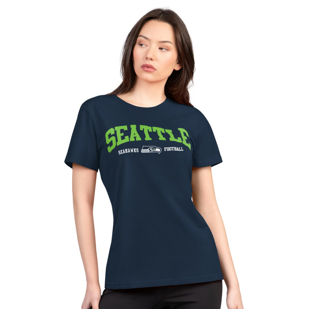 Seattle Seahawks G-III 4Her by Carl Banks Women's Super-Slim Lightweight Winning Crew T-Shirt | NFL Near me