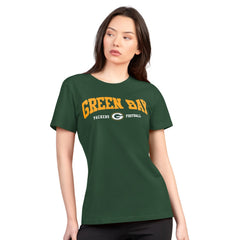 Green Bay Packers G-III 4Her by Carl Banks Women's Super-Slim Lightweight Winning Crew T-Shirt | NFL New