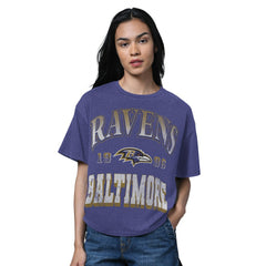 Baltimore Ravens Starter Women's Oversized Hall of Fame T-Shirt | NFL Outlet
