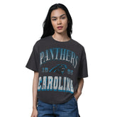 Carolina Panthers Starter Women's Oversized Hall of Fame T-Shirt | NFL Discount