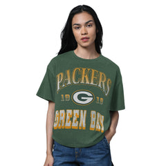 Green Bay Packers Starter Women's Oversized Hall of Fame T-Shirt | NFL Discount