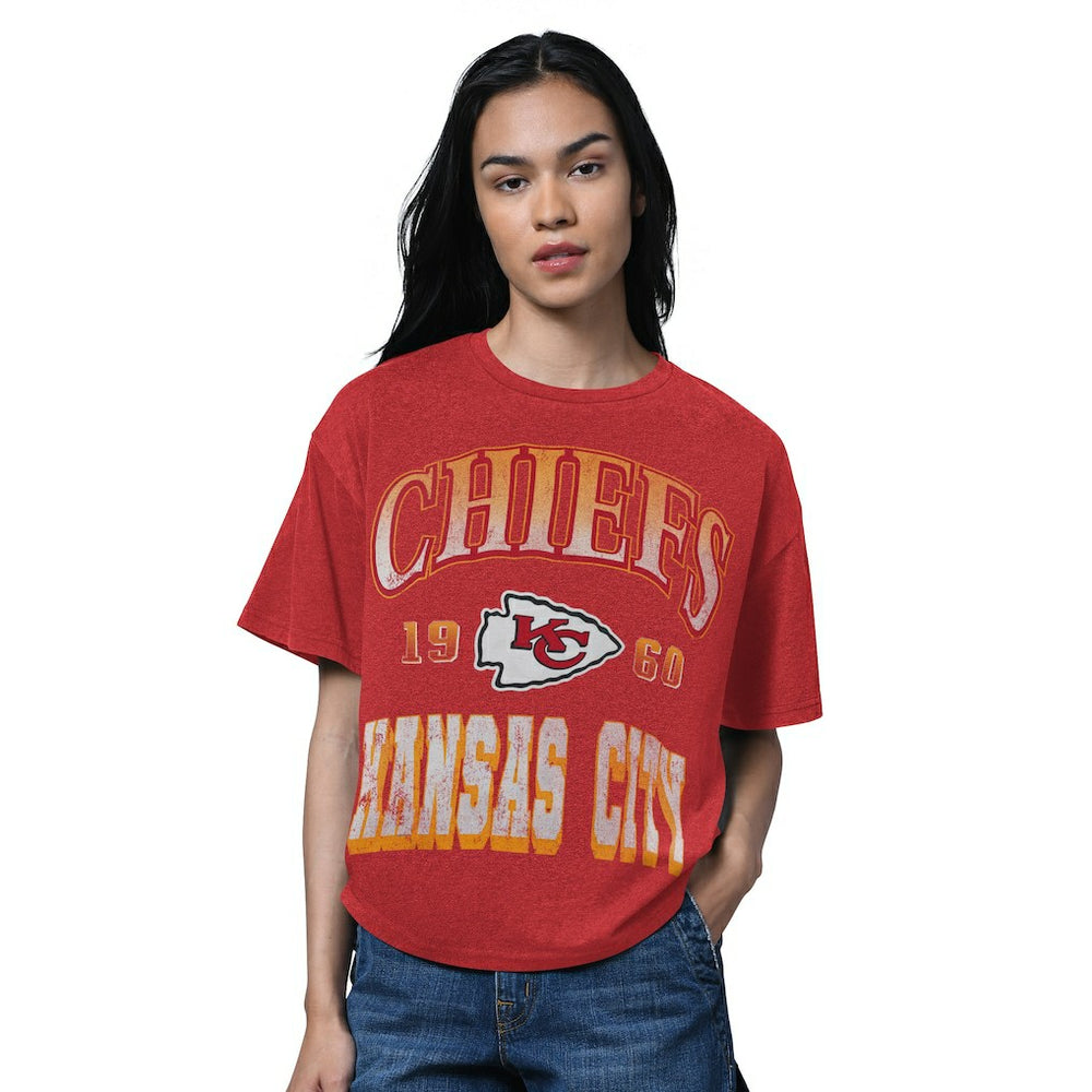 Kansas City Chiefs Starter Women's Oversized Hall of Fame T-Shirt | NFL Near me
