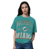 Miami Dolphins Starter Women's Oversized Hall of Fame T-Shirt | NFL On sale