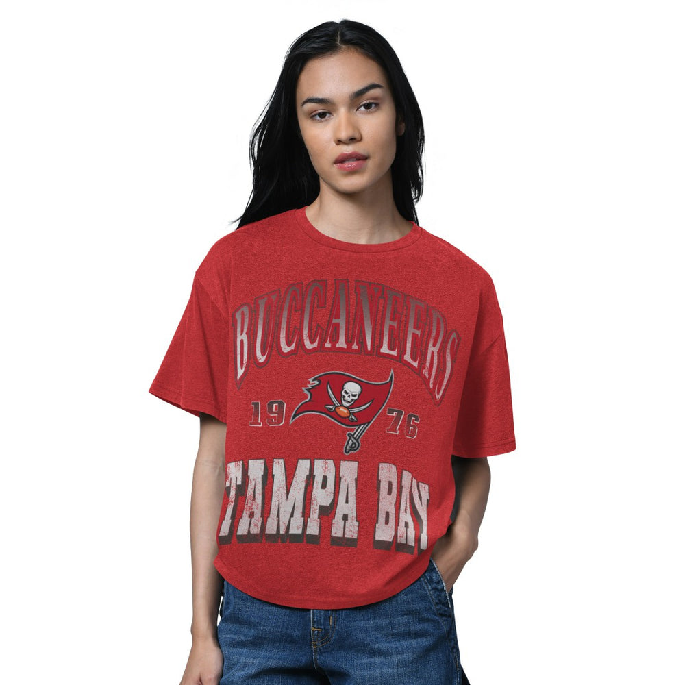 Tampa Bay Buccaneers Starter Women's Oversized Hall of Fame T-Shirt | NFL On sale