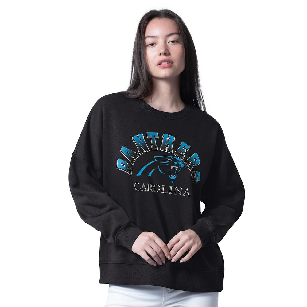 Carolina Panthers G-III 4Her by Carl Banks Women's Oversized Feud Sweatshirt | NFL Sale