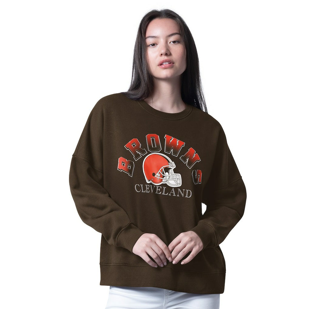 Cleveland Browns G-III 4Her by Carl Banks Women's Oversized Feud Sweatshirt | NFL On sale