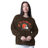 Cleveland Browns G-III 4Her by Carl Banks Women's Oversized Feud Sweatshirt | NFL On sale