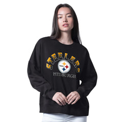 Pittsburgh Steelers G-III 4Her by Carl Banks Women's Oversized Feud Sweatshirt | NFL Discount