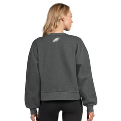 Philadelphia Eagles Starter Women's Show Up Cropped Fleece Pullover Sweatshirt | NFL Outlet