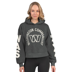 Washington Commanders Starter Women's Star Player Cropped Fleece Pullover Hoodie | NFL New