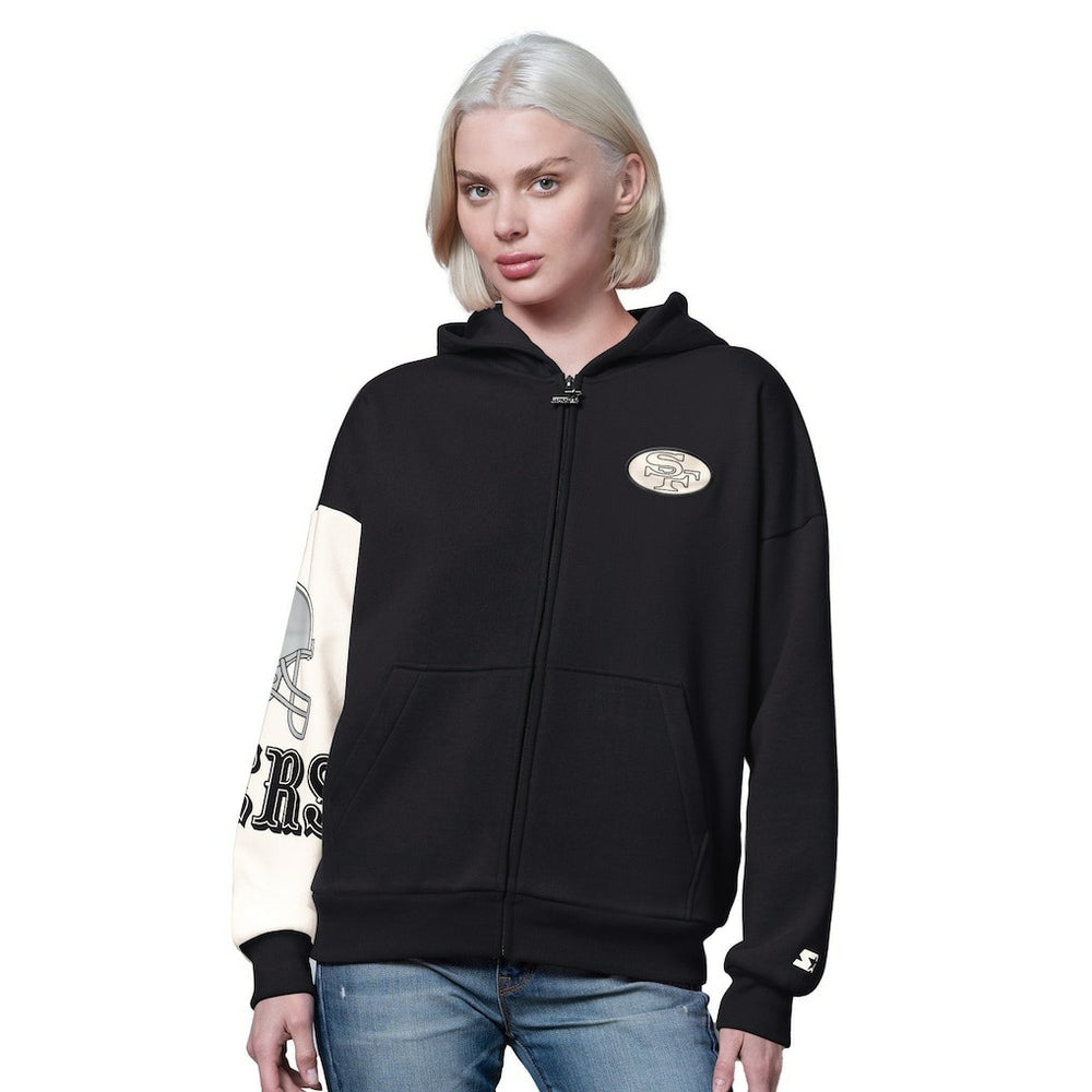 San Francisco 49ers Starter Women's 4th Down Full-Zip Hoodie | NFL US