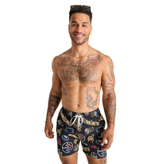 Pittsburgh Steelers Chubbies The Neon 5.5" Classic Lined Swim Trunks | NFL Outlet