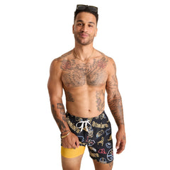 Pittsburgh Steelers Chubbies The Neon 5.5" Classic Lined Swim Trunks | NFL Outlet
