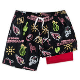 Arizona Cardinals Chubbies The Neon 5.5" Classic Lined Swim Trunks | NFL Outlet