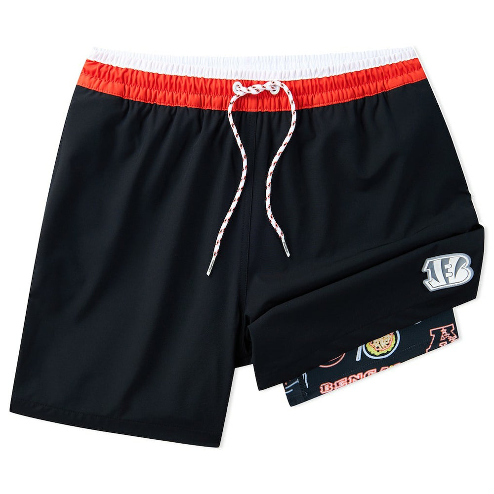 Cincinnati Bengals Chubbies 5.5" Classic Lined Swim Trunks | NFL Hot