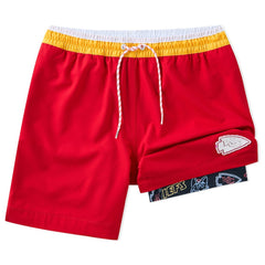 Kansas City Chiefs Chubbies 5.5" Classic Lined Swim Trunks | NFL New