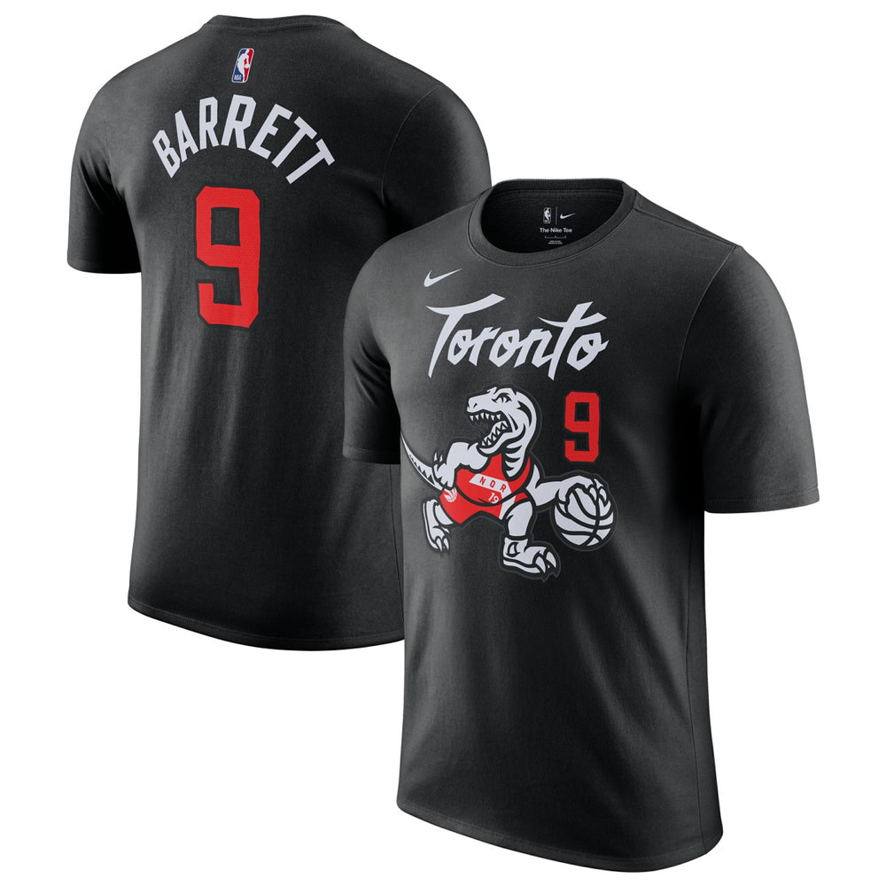 Black RJ Barrett Toronto Raptors Unisex 2025/26 City Edition Name & Number T-Shirt | NBA