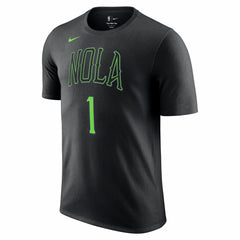 Black Zion Williamson New Orleans Pelicans Unisex 2025/26 City Edition Name & Number T-Shirt | NBA