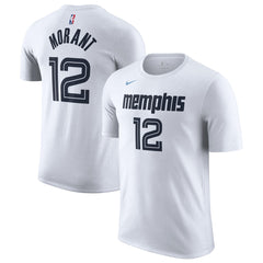 White Ja Morant Memphis Grizzlies Unisex 2025/26 City Edition Name & Number T-Shirt | NBA