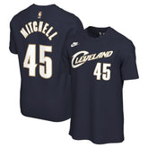 Navy Donovan Mitchell Cleveland Cavaliers Unisex Name & Number T-Shirt sale | NBA
