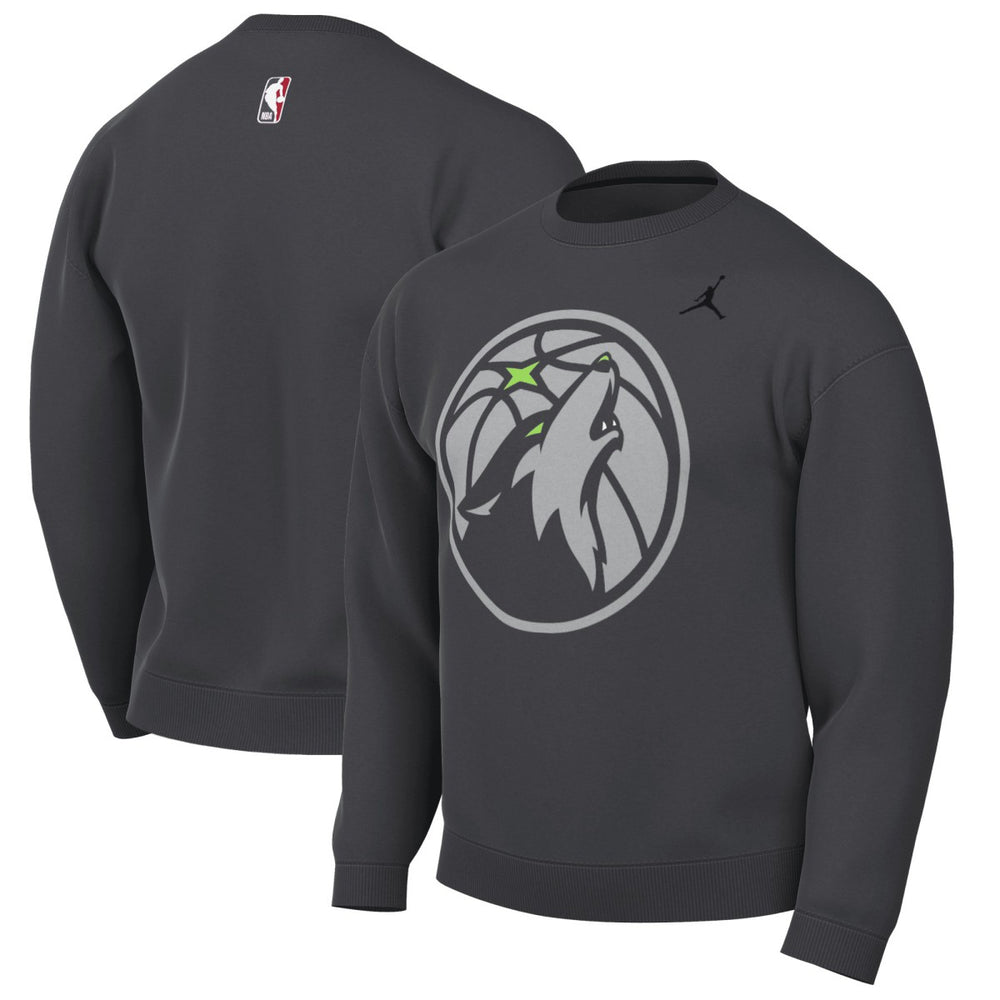 Anthracite Minnesota Timberwolves Jordan Brand Statement Edition Sweatshirt | NBA