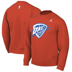 Orange Oklahoma City Thunder Jordan Brand Statement Edition Sweatshirt | NBA