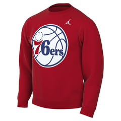 Red Philadelphia 76ers Jordan Brand Statement Edition Sweatshirt | NBA