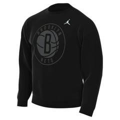 Black Brooklyn Nets Jordan Brand Statement Edition Sweatshirt | NBA