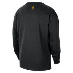 Black Los Angeles Lakers 2025/26 City Edition Remix Essential Logo Long Sleeve T-Shirt | NBA