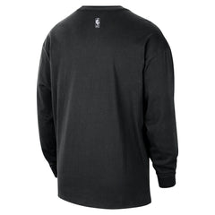 Black Brooklyn Nets 2025/26 City Edition Remix Essential Logo Long Sleeve T-Shirt | NBA