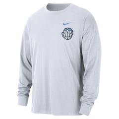 White Memphis Grizzlies 2025/26 City Edition Remix Essential Logo Long Sleeve T-Shirt | NBA
