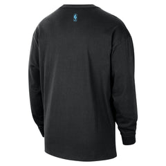Black Miami Heat 2025/26 City Edition Remix Essential Logo Long Sleeve T-Shirt | NBA