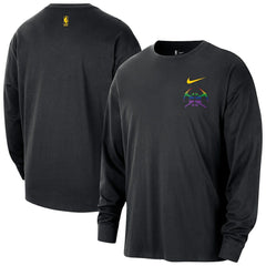 Black Denver Nuggets 2025/26 City Edition Remix Essential Logo Long Sleeve T-Shirt sale | NBA