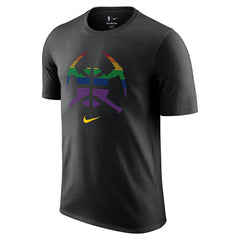 Black Denver Nuggets 2025/26 City Edition Remix Essential Logo T-Shirt sale | NBA