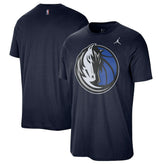 Navy Dallas Mavericks Jordan Brand Statement Edition Essential T-Shirt sale | NBA