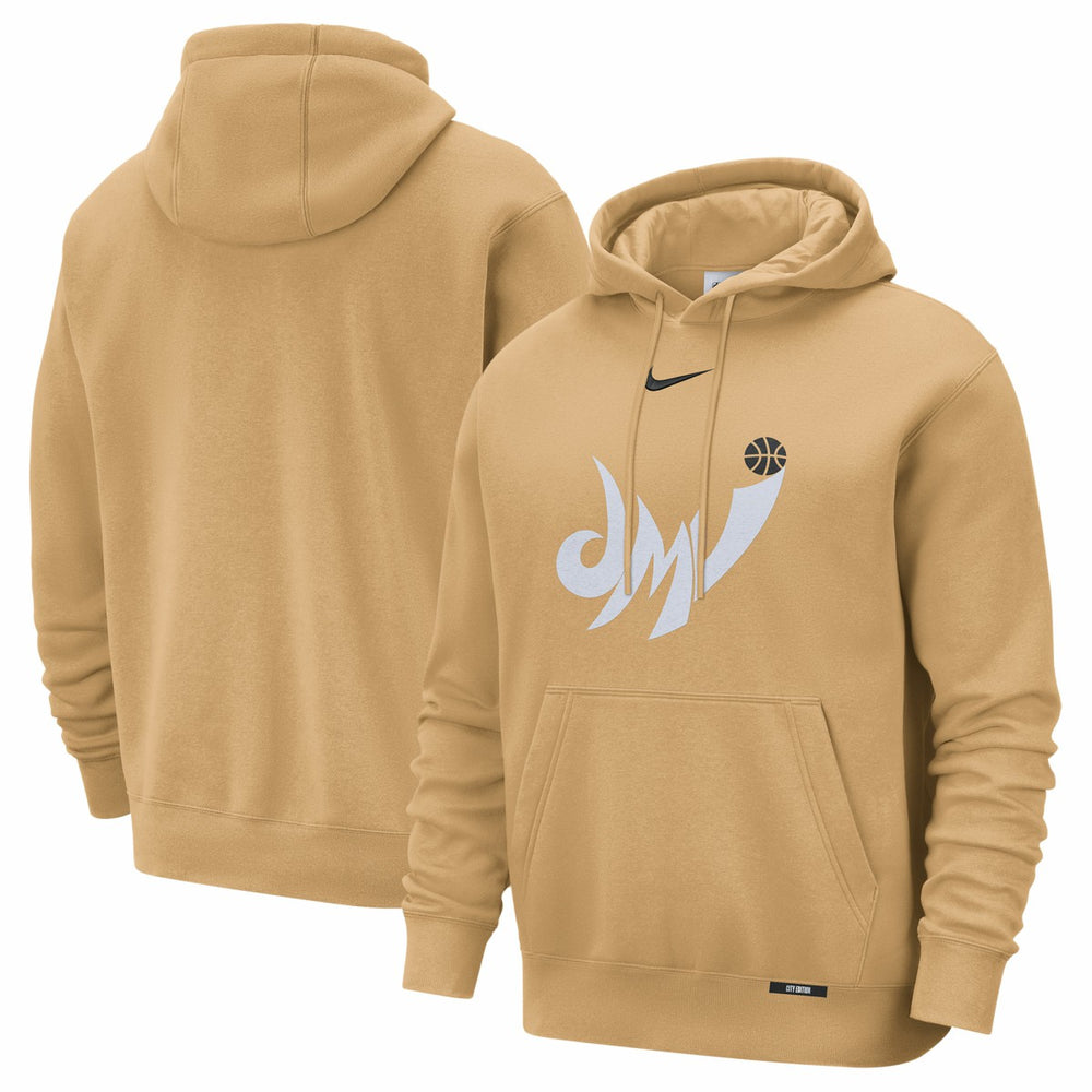 Gold Washington Wizards 2025/26 City Edition Essential Logo Remix Hoodie | NBA