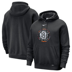Black Brooklyn Nets 2025/26 City Edition Essential Logo Remix Hoodie | NBA