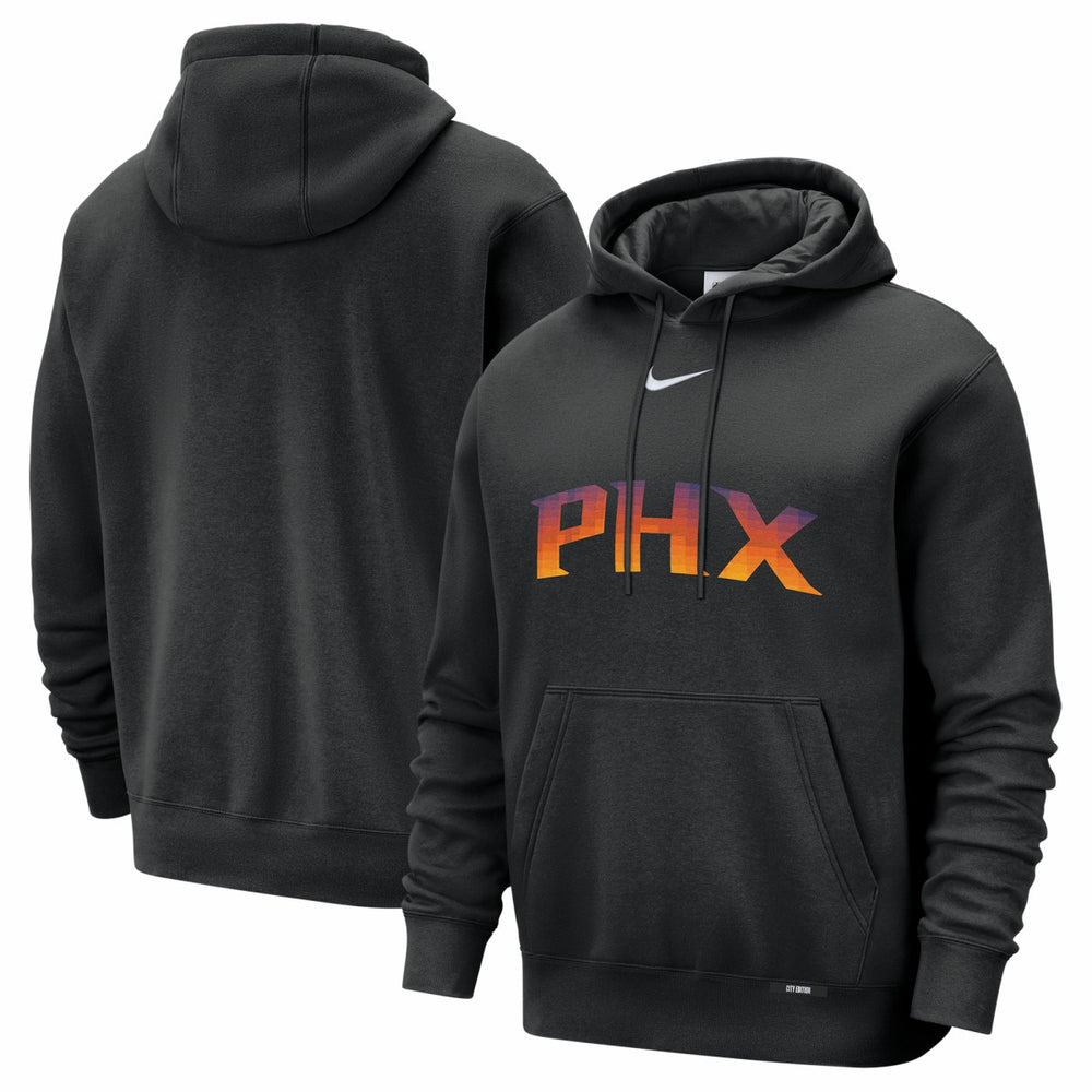 Black Phoenix Suns 2025/26 City Edition Essential Logo Remix Hoodie | NBA