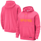 Pink San Antonio Spurs 2025/26 City Edition Essential Logo Remix Hoodie | NBA
