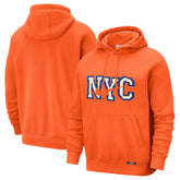 Orange New York Knicks 2025/26 City Edition Essential Logo Remix Hoodie | NBA