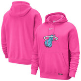 Pink Miami Heat 2025/26 City Edition Essential Logo Remix Hoodie | NBA