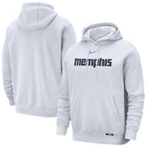 White Memphis Grizzlies 2025/26 City Edition Essential Remix Club Hoodie | NBA