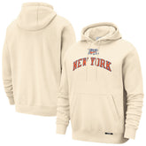 Natural New York Knicks 2025/26 City Edition Essential Remix Club Hoodie | NBA