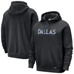 Black Dallas Mavericks 2025/26 City Edition Essential Remix Club Hoodie sale | NBA